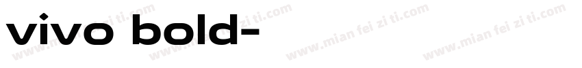 vivo bold字体转换